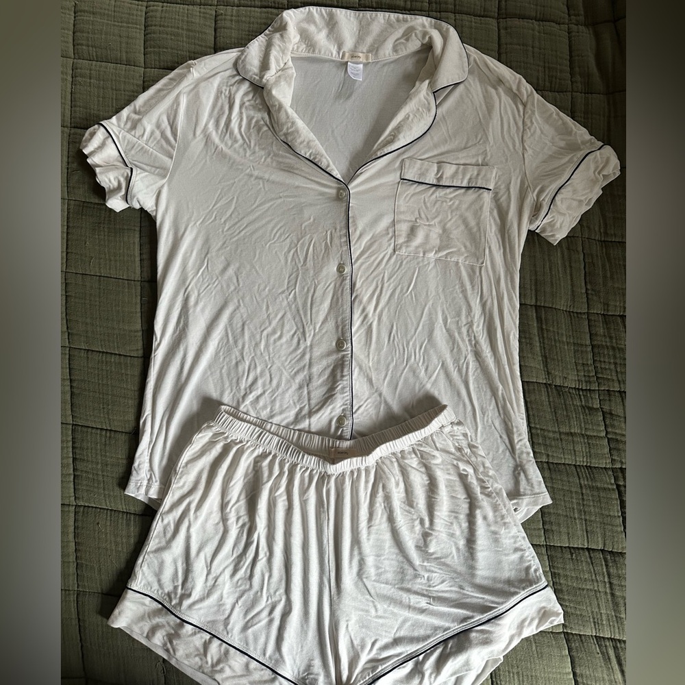 Eberjey White Gisele TENCEL™ Modal Relaxed Short PJ Set